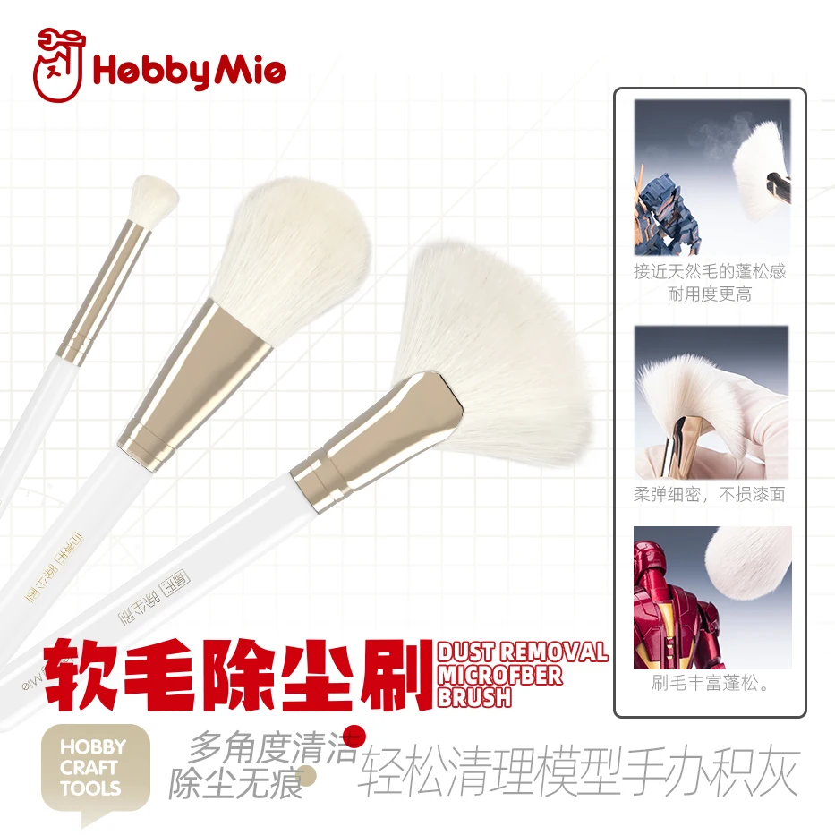 Model Kit Paint Remover - BBY MIO-Brosse de Dépoussiérage pour Salle