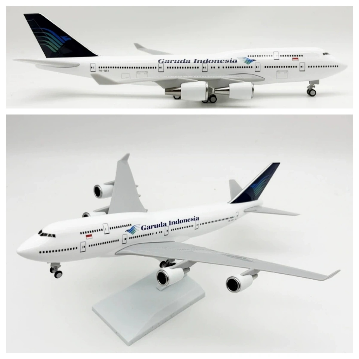 Model Kit Indonesia - Modèle d'avion 747 à l'échelle 1/250,