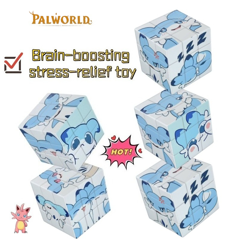 Model Kit Plastic - Nouveau jouet éducatif Palworld Chillet Cartoon,