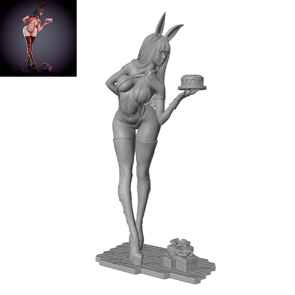 Model Kit Hg - Figurine de fille lapin sur le