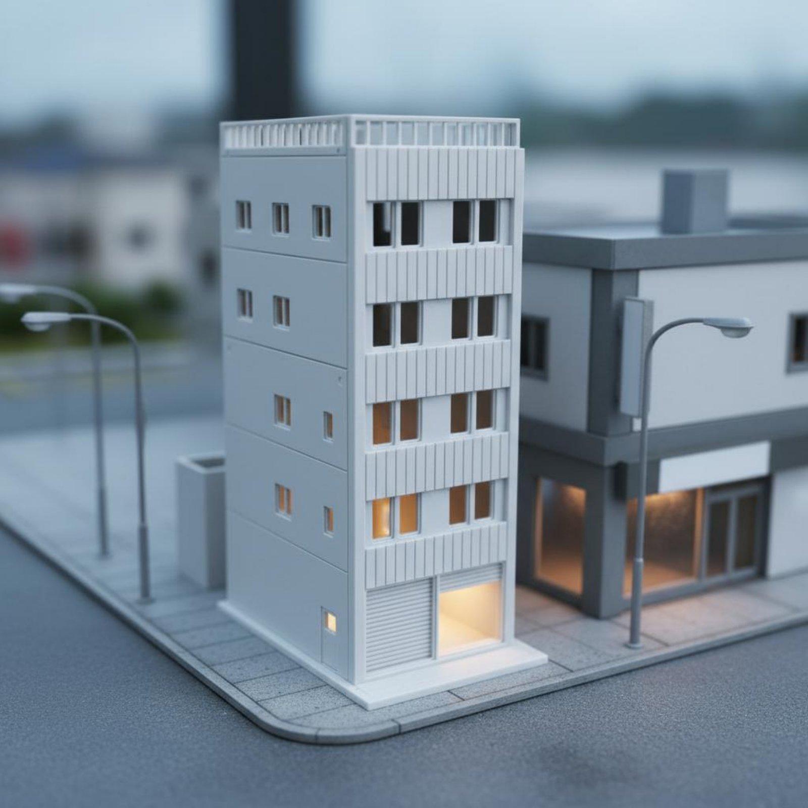 Model Kit Plastic - Kit de construction de maison japonaise