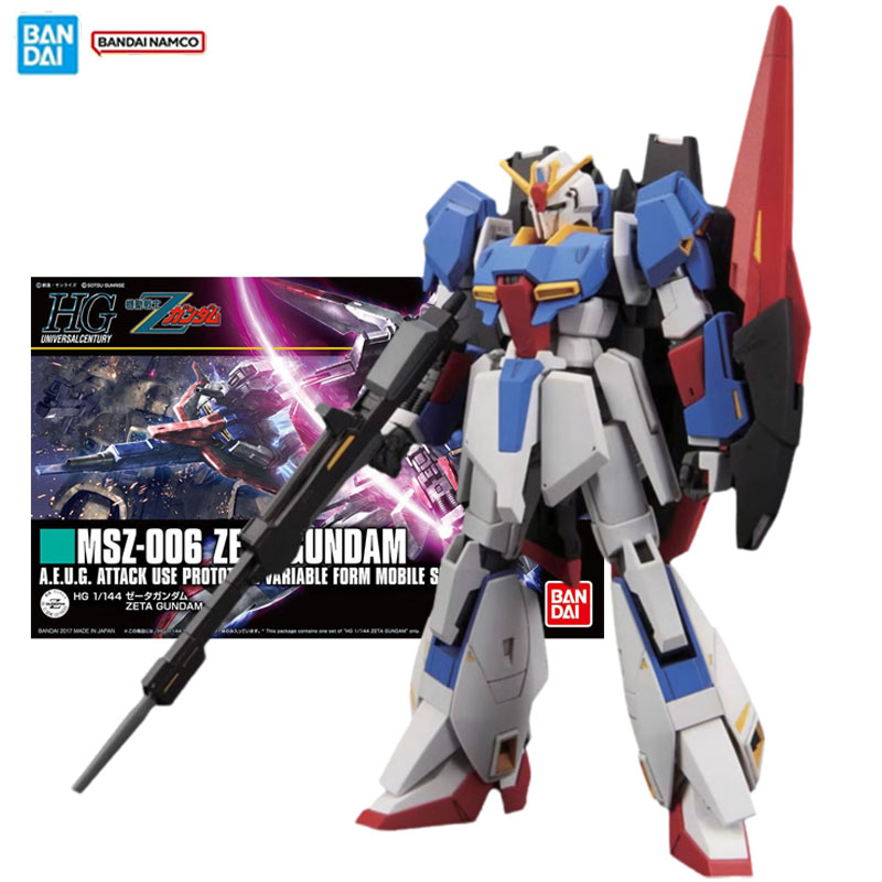 Model Kit Zeta Gundam - Bandai Original figurine Gundam modèle Kit