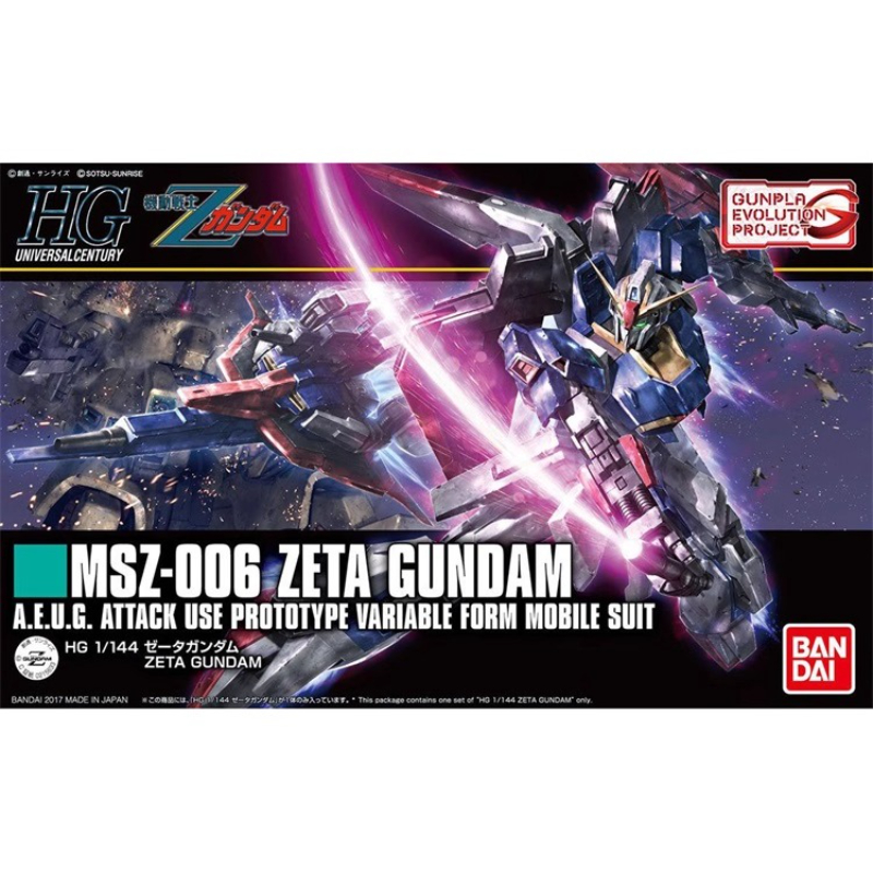 Bandai Original HGUC 1/144 Ani - Model Kit Zeta Gundam avis et prix