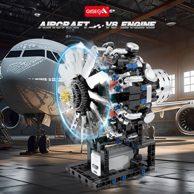 Moteur d'aviation V8 G8910, 55 - Model Kit Engine V8 avis et prix