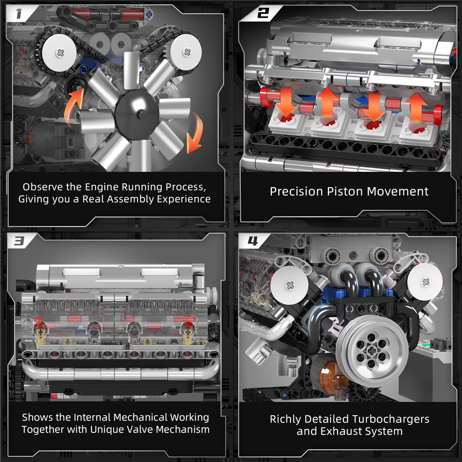 Kit de blocs de construction M - Model Kit Engine V8 avis et prix